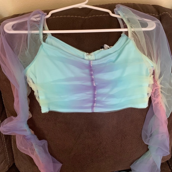 SOLD OUT) Cotton candy 2 piece skirt set - Picture 2 of 3